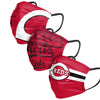 Cincinnati Reds MLB Mens Matchday 3 Pack Face Cover