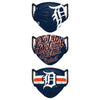 Detroit Tigers MLB Mens Matchday 3 Pack Face Cover