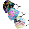 San Diego Padres MLB Neon Floral 3 Pack Face Cover