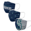 Seattle Mariners MLB 3 Pack Face Cover