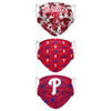 Philadelphia Phillies MLB Womens Matchday 3 Pack Face Cover