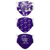 Colorado Rockies MLB Womens Matchday 3 Pack Face Cover