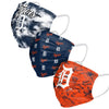 Detroit Tigers MLB Womens Matchday 3 Pack Face Cover