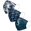 Seattle Mariners MLB Womens Matchday 3 Pack Face Cover
