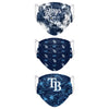 Tampa Bay Rays MLB Womens Matchday 3 Pack Face Cover