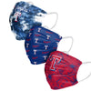 Texas Rangers MLB Womens Matchday 3 Pack Face Cover