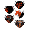 San Francisco Giants MLB Youth Rising Stars Adjustable 5 Pack Face Cover