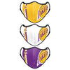Los Angeles Lakers NBA Sport 3 Pack Face Cover