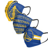 Golden State Warriors NBA Mens Matchday 3 Pack Face Cover