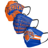 New York Knicks NBA Mens Matchday 3 Pack Face Cover