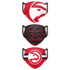 Atlanta Hawks NBA Mens Matchday 3 Pack Face Cover