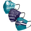 Charlotte Hornets NBA Mens Matchday 3 Pack Face Cover