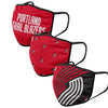 Portland Trail Blazers NBA 3 Pack Face Cover