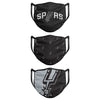 San Antonio Spurs NBA 3 Pack Face Cover