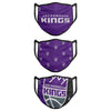 Sacramento Kings NBA 3 Pack Face Cover