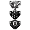 Brooklyn Nets NBA Womens Matchday 3 Pack Face Cover