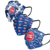 Detroit Pistons NBA Womens Matchday 3 Pack Face Cover