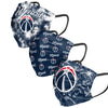 Washington Wizards NBA Womens Matchday 3 Pack Face Cover