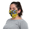 Michigan Wolverines NCAA Busy Block Adjustable Face Cover