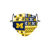 Michigan Wolverines NCAA Busy Block Adjustable Face Cover