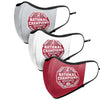 Alabama Crimson Tide NCAA 2020 Football National Champions Sport 3 Pack Face Cover