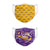 LSU Tigers NCAA Clutch 2 Pack Face Cover