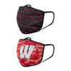 Wisconsin Badgers NCAA Clutch 2 Pack Face Cover