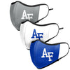 Air Force Falcons NCAA Sport 3 Pack Face Cover