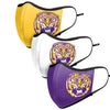 LSU Tigers NCAA Sport 3 Pack Face Cover