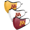 Minnesota Golden Gophers NCAA Sport 3 Pack Face Cover