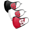 North Carolina State Wolfpack NCAA Sport 3 Pack Face Cover