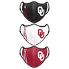 Oklahoma Sooners NCAA Sport 3 Pack Face Cover