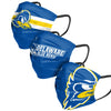 Delaware Fightin Blue Hens NCAA Mens Matchday 3 Pack Face Cover