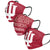 Indiana Hoosiers NCAA Mens Matchday 3 Pack Face Cover