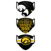 Iowa Hawkeyes NCAA Mens Matchday 3 Pack Face Cover
