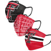 Texas Tech Red Raiders NCAA Mens Matchday 3 Pack Face Cover