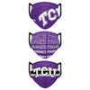 TCU Horned Frogs NCAA Mens Matchday 3 Pack Face Cover