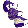 Washington Huskies NCAA Mens Matchday 3 Pack Face Cover