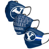BYU Cougars NCAA Mens Matchday 3 Pack Face Cover