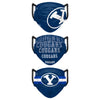 BYU Cougars NCAA Mens Matchday 3 Pack Face Cover