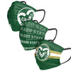Colorado State Rams NCAA Mens Matchday 3 Pack Face Cover