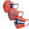 Illinois Fighting Illini NCAA Mens Matchday 3 Pack Face Cover