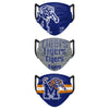 Memphis Tigers NCAA Mens Matchday 3 Pack Face Cover
