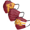 Minnesota Golden Gophers NCAA Mens Matchday 3 Pack Face Cover