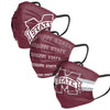 Mississippi State Bulldogs NCAA Mens Matchday 3 Pack Face Cover