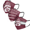 Montana Grizzlies NCAA Mens Matchday 3 Pack Face Cover
