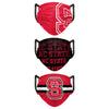 NC State Wolfpack NCAA Mens Matchday 3 Pack Face Cover