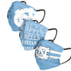 North Carolina Tar Heels NCAA Mens Matchday 3 Pack Face Cover
