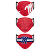 Ole Miss Rebels NCAA Mens Matchday 3 Pack Face Cover