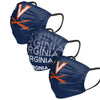 Virginia Cavaliers NCAA Mens Matchday 3 Pack Face Cover
